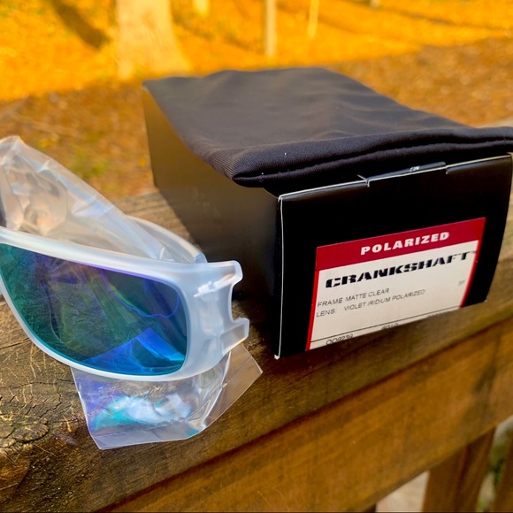 POLARIZED OAKLEY sunglasses for men violet polarized lenses NEW IN BOX! Sport - Picture 10 of 11